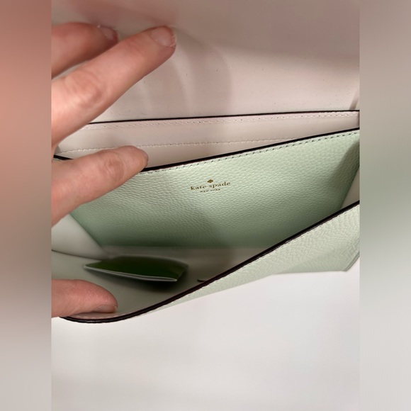Mint Laser Cut Kate Spade Crossbody Purse - Picture 7 of 12
